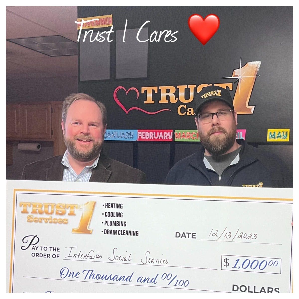 Trust1 Cares November Winner